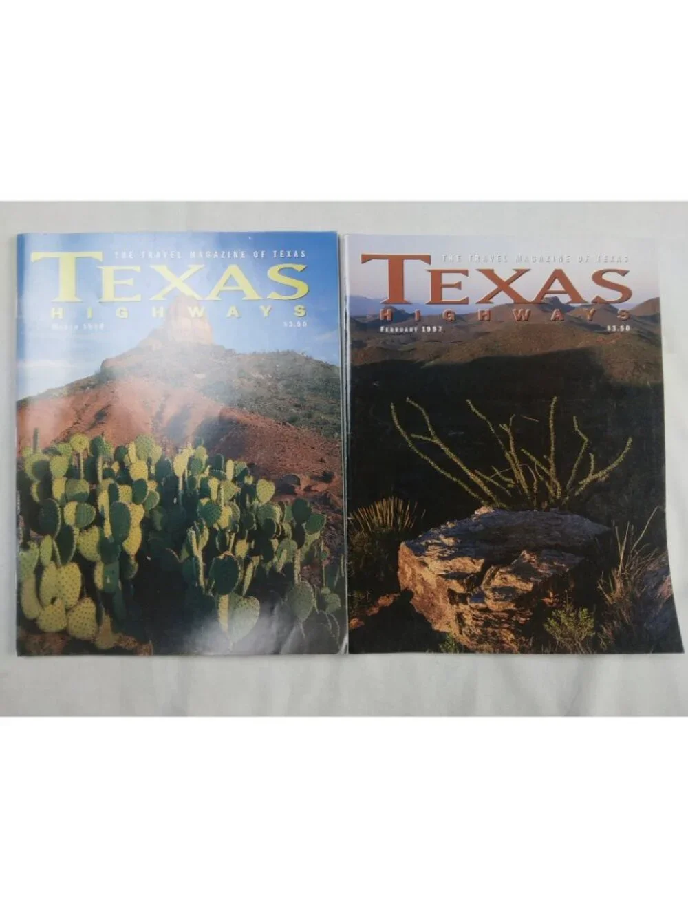 TEXAS HIGHWAYS Lot Of 8 Vintage Magazines 1997-1998 Travel Family Photography